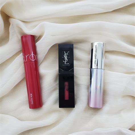 ysl glossy stain dupe korean|comparisons: duping ysl carmin session with korean lip stains.